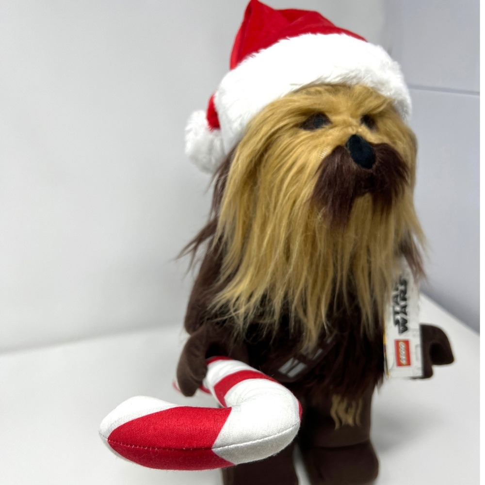 LEGO Star Wars Chewbacca Holiday Santa Hat Candy Cane Plush Wookiee 2020 NWT‎ - Picture 4 of 12